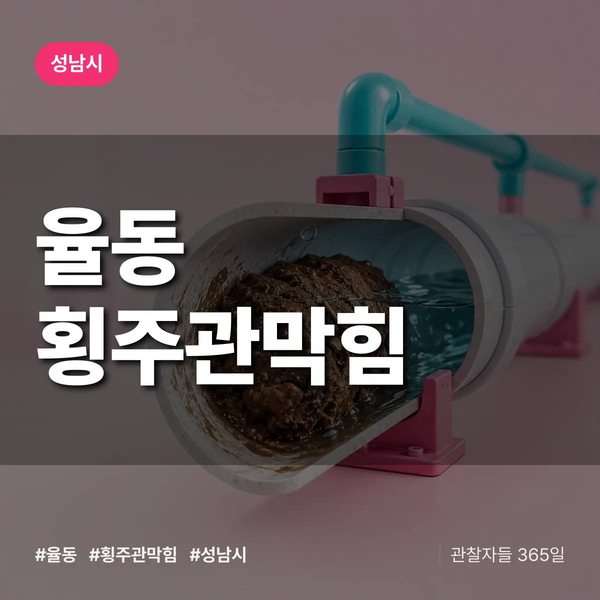경기 성남시 율동 횡주관막힘 배너