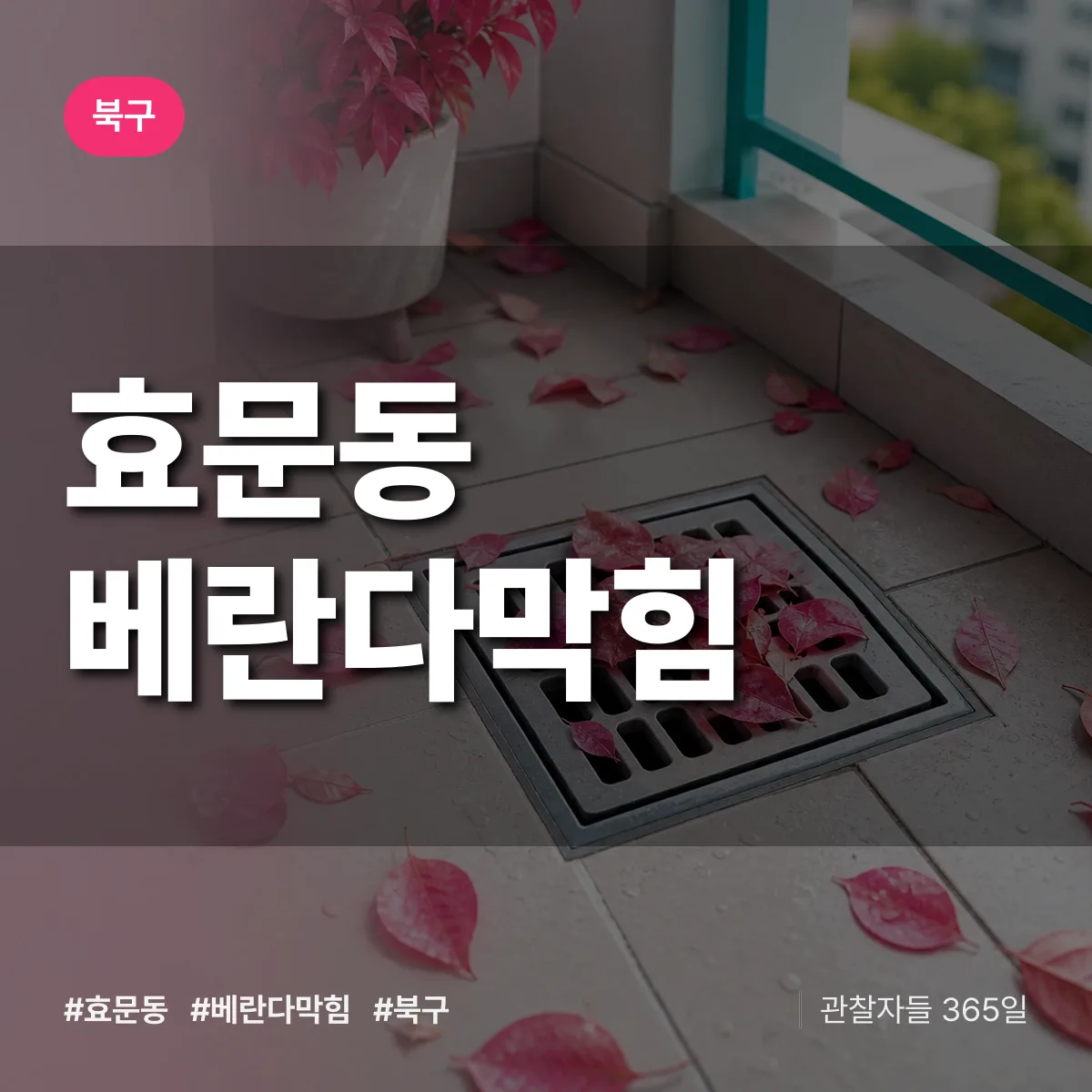효문동 베란다막힘 배너