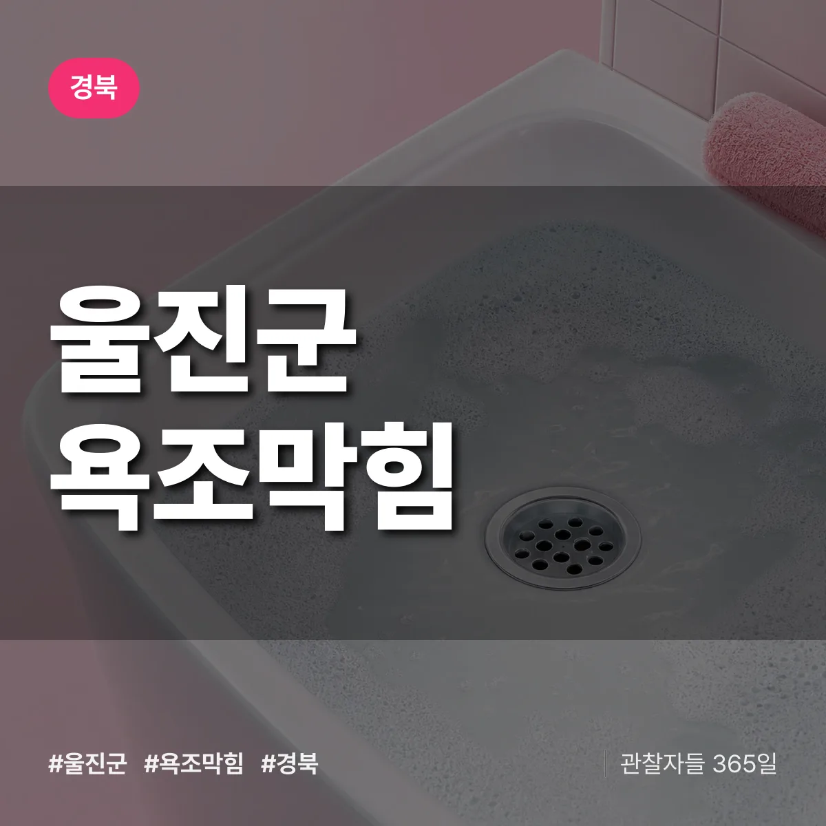 경북 울진군 욕조막힘 배너