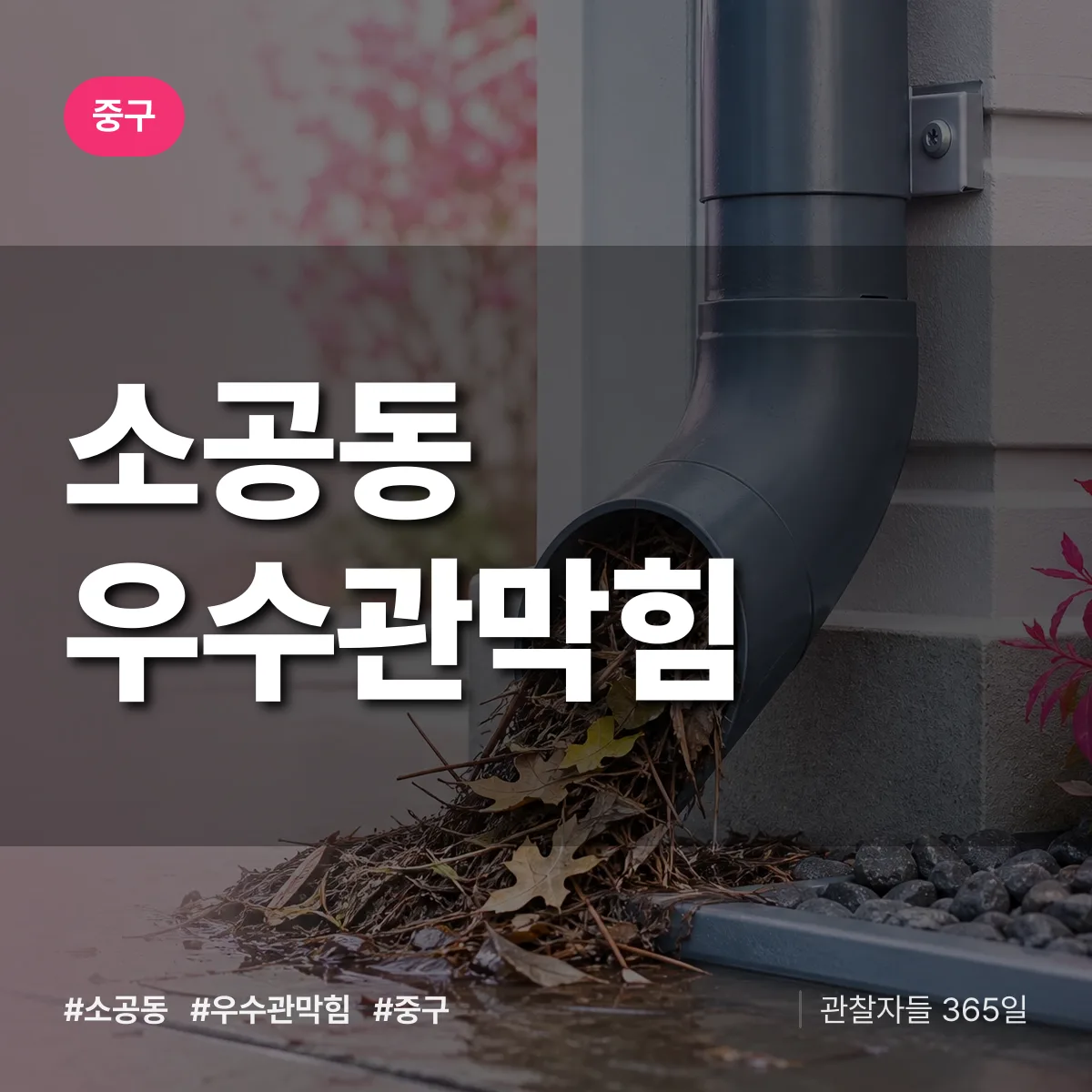 소공동 우수관막힘 배너