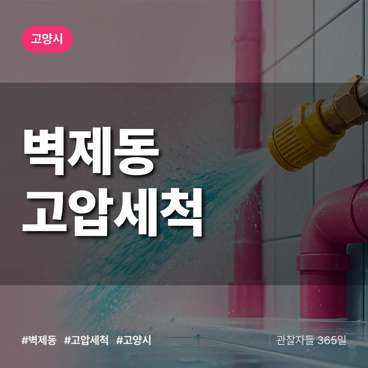 벽제동 고압세척 배너