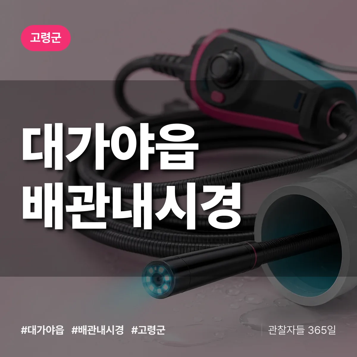 대가야읍 배관내시경 배너