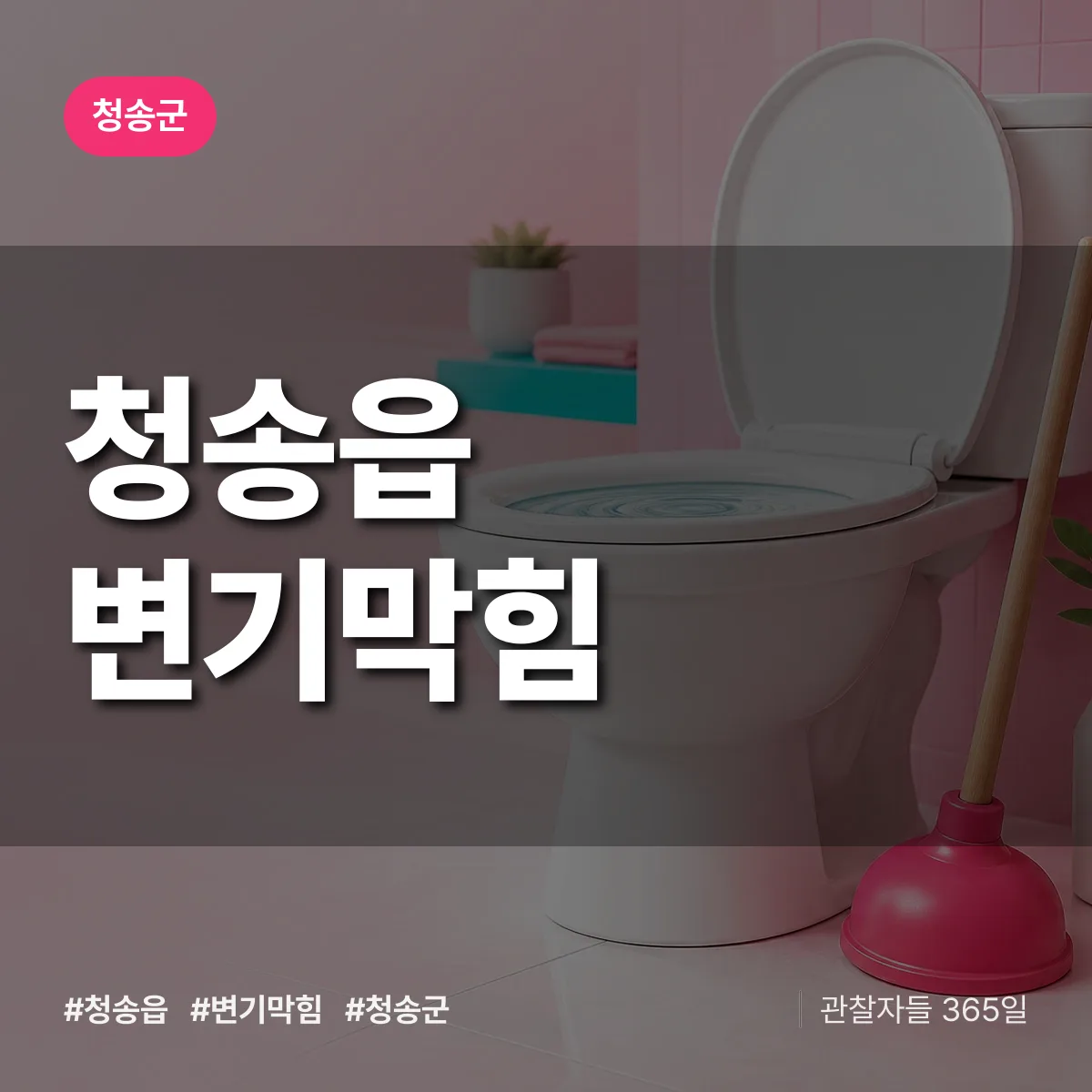 청송읍 변기막힘 배너