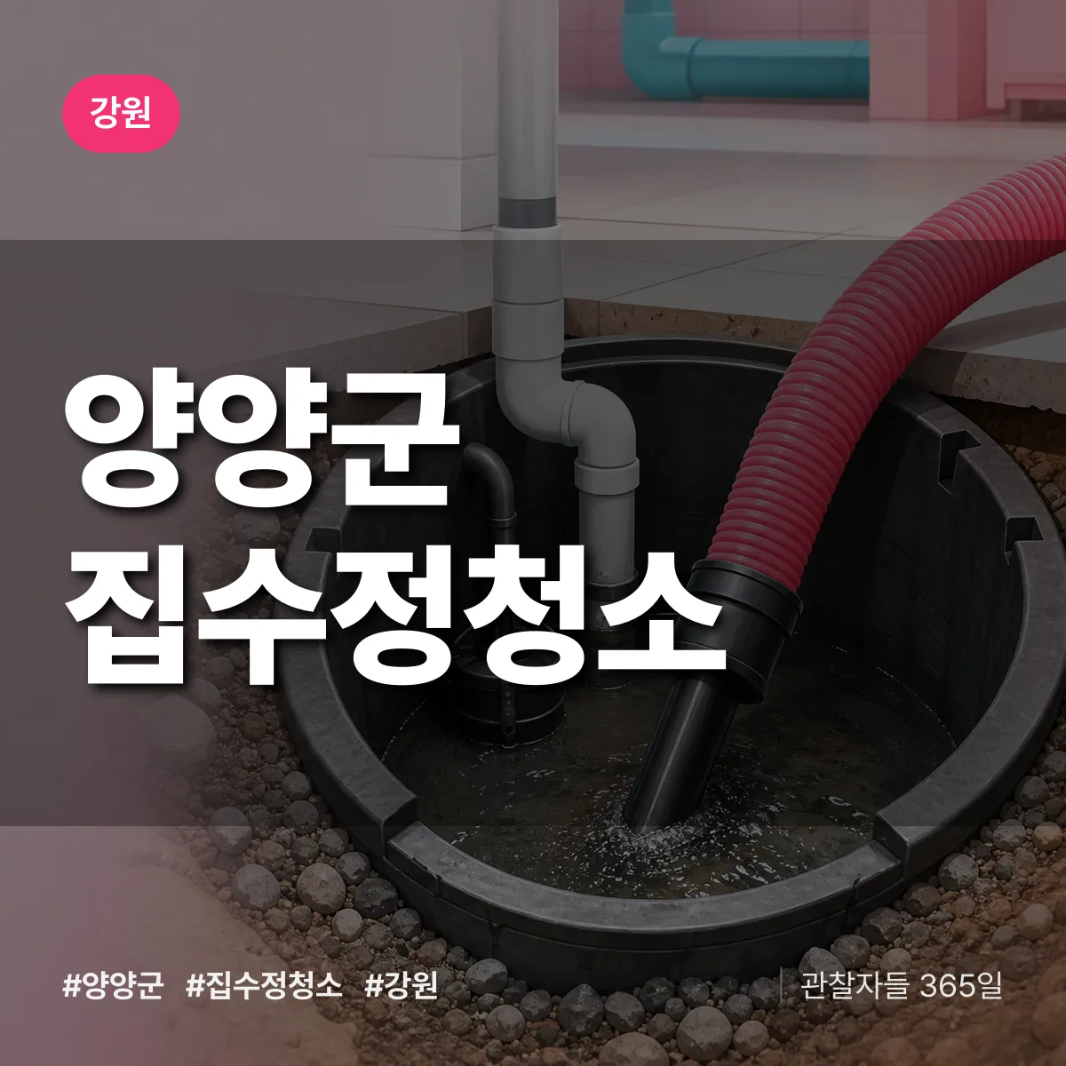강원 양양군 집수정청소 배너