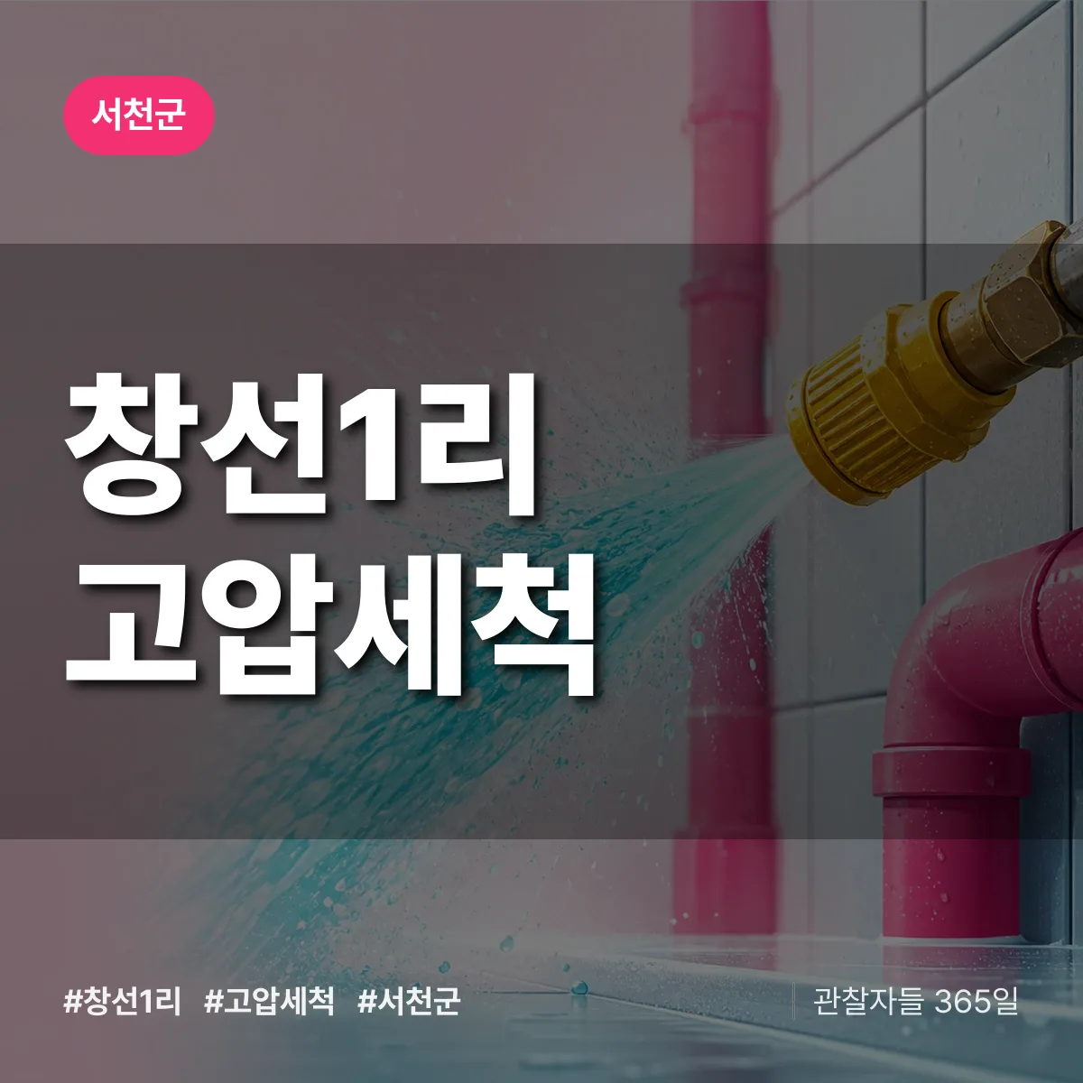 창선1리 고압세척 배너