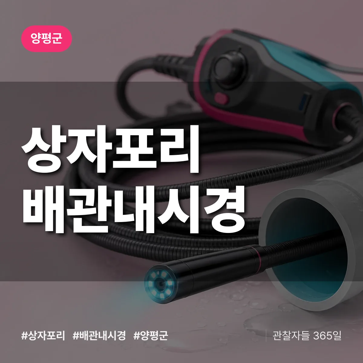 양평군 상자포리 배관내시경 상담 배너