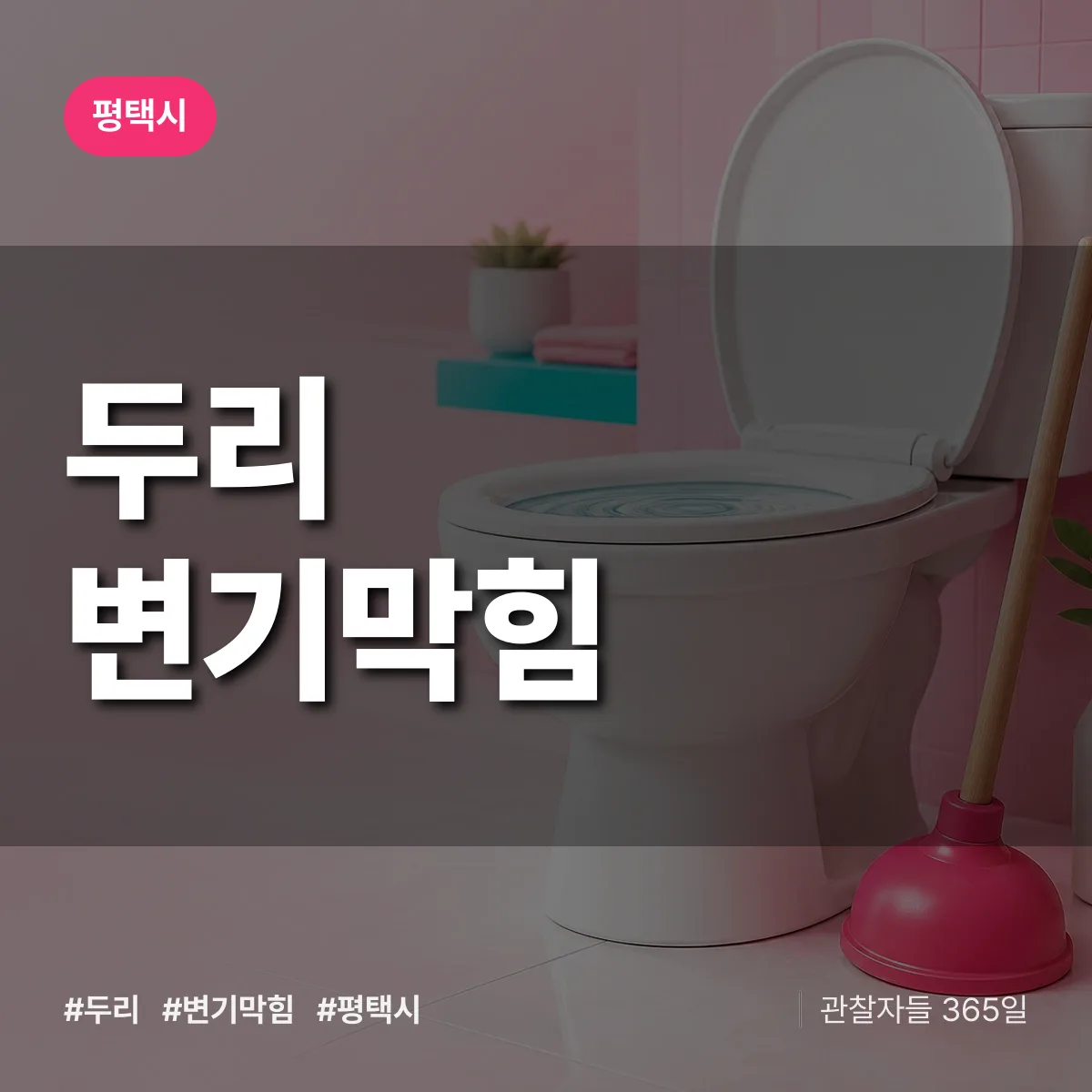 경기 평택시 두리 변기막힘 배너