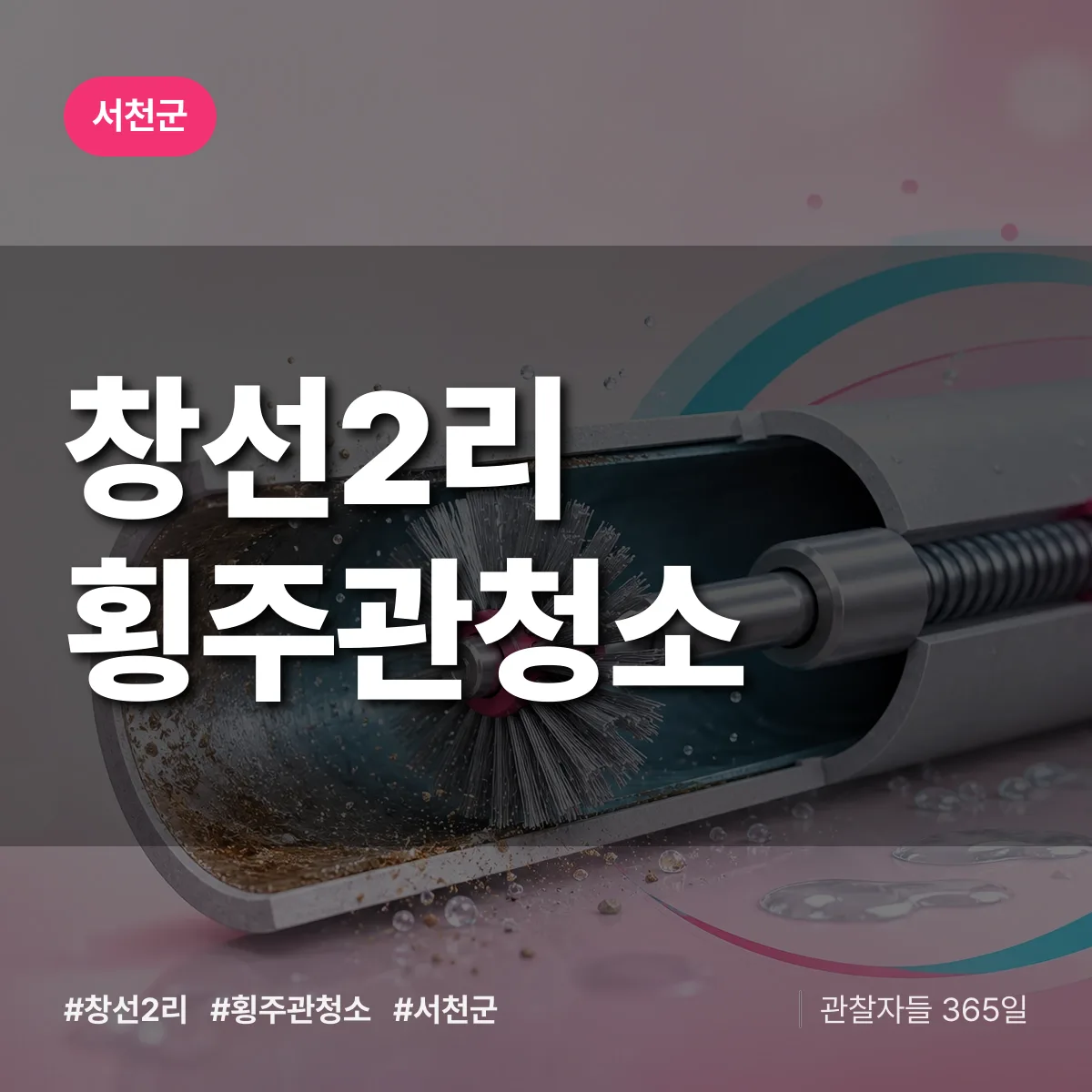 창선2리 횡주관청소 배너