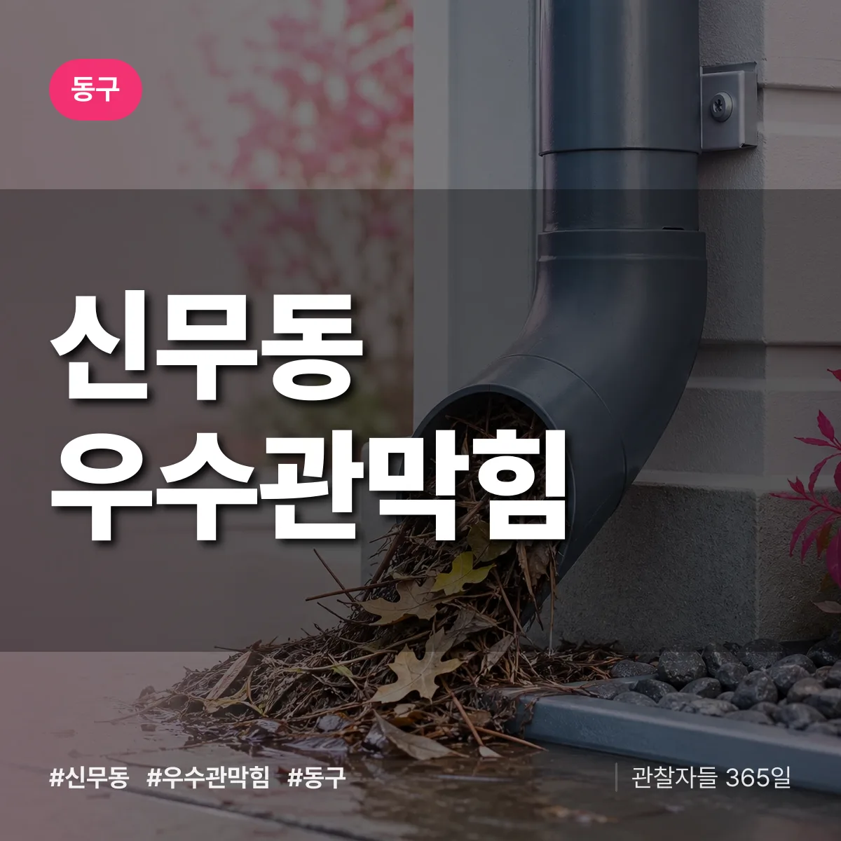 신무동 우수관막힘 배너