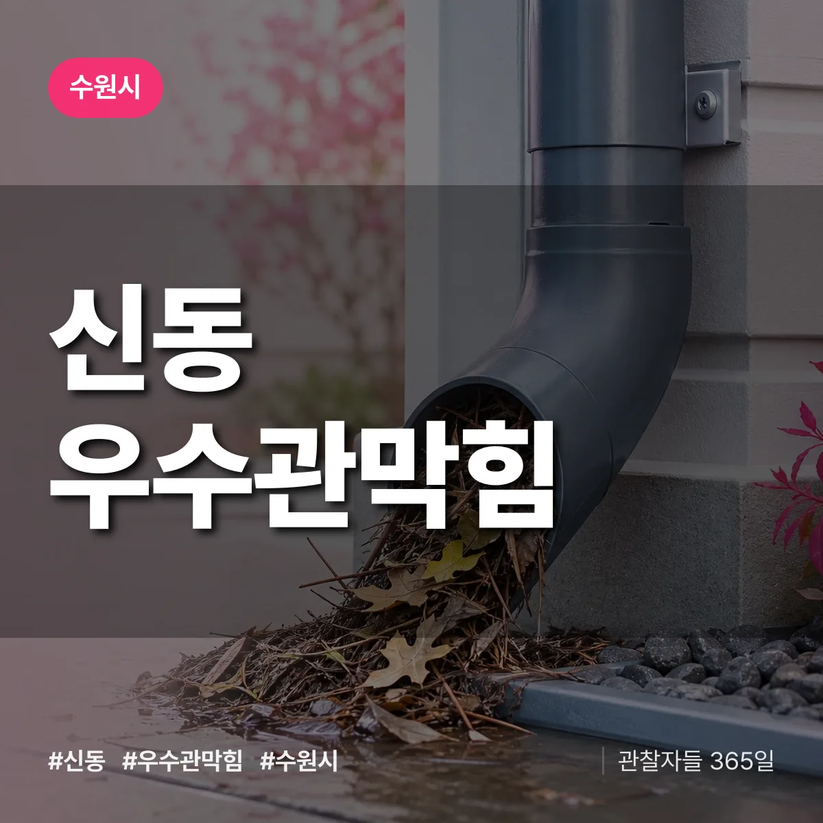신동 우수관막힘 배너