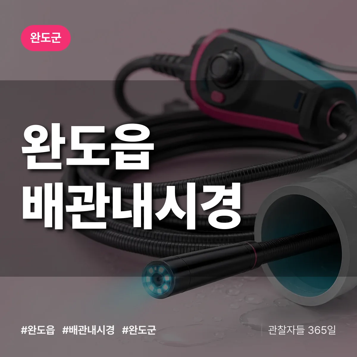 완도읍 배관내시경 배너