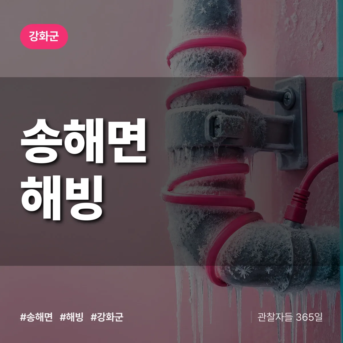 송해면 해빙 배너