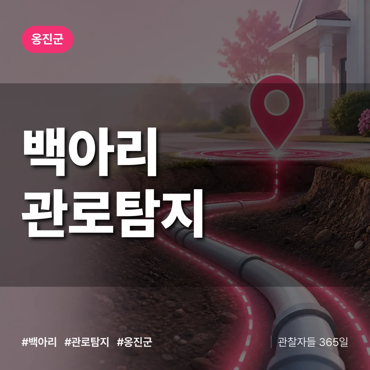 백아리 관로탐지 배너
