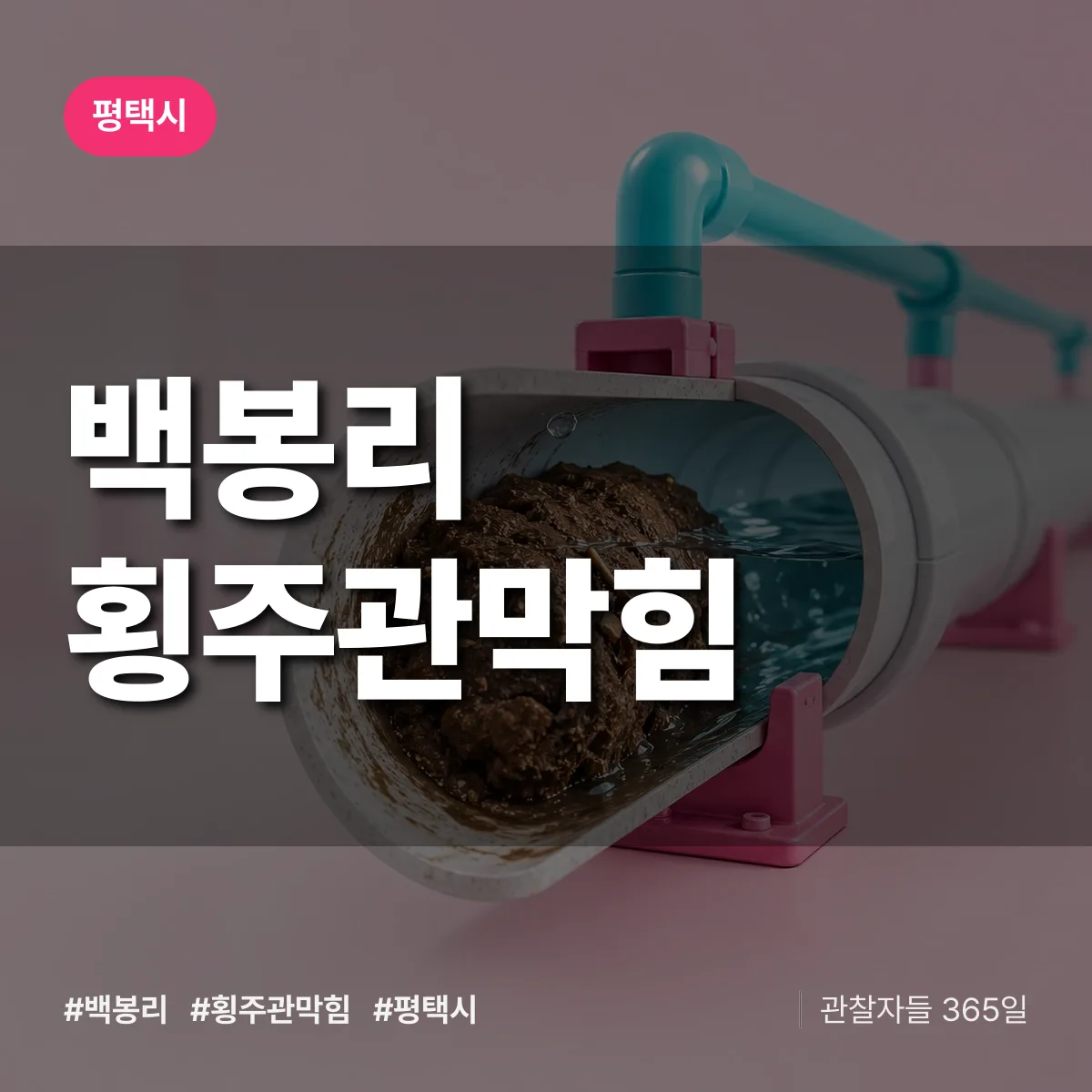 평택시 백봉리 횡주관막힘 상담 배너