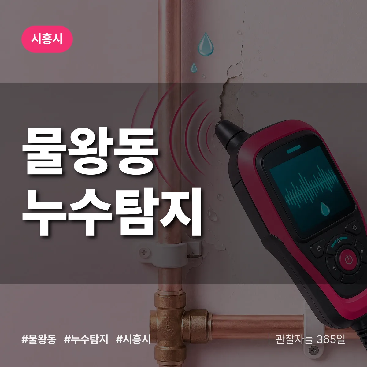 물왕동 누수탐지 배너