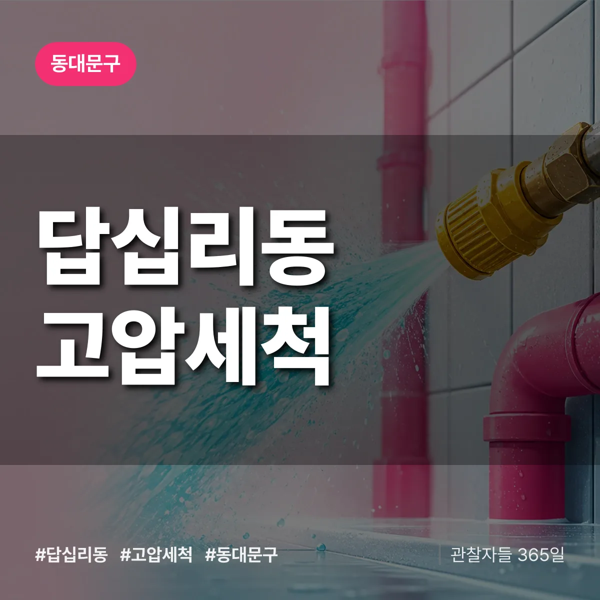 답십리동 고압세척 배너