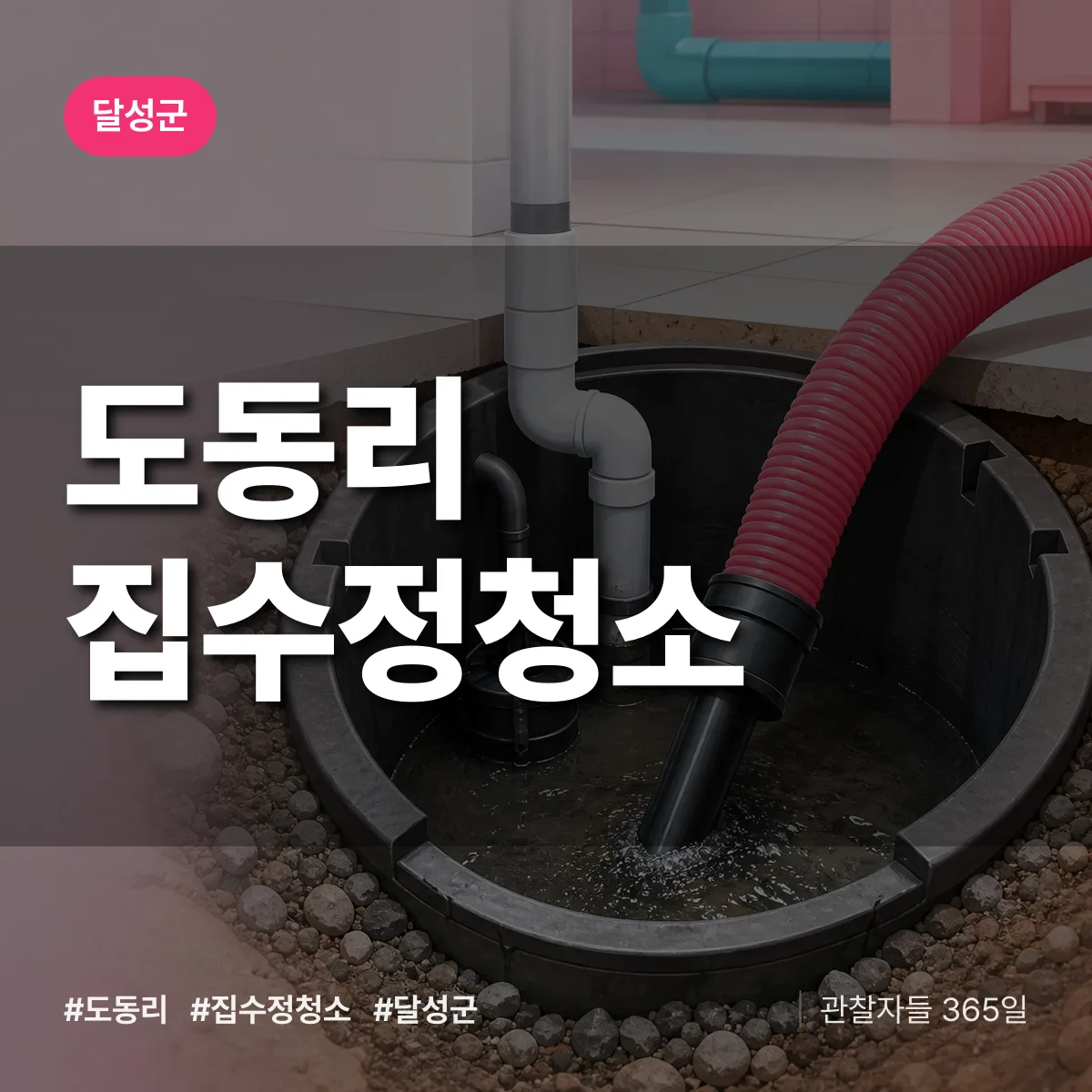 도동리 집수정청소 배너