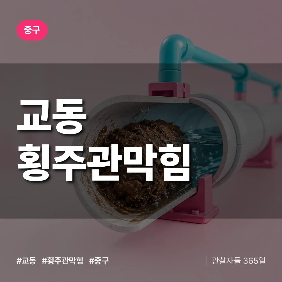 중구 교동 횡주관막힘 상담 배너