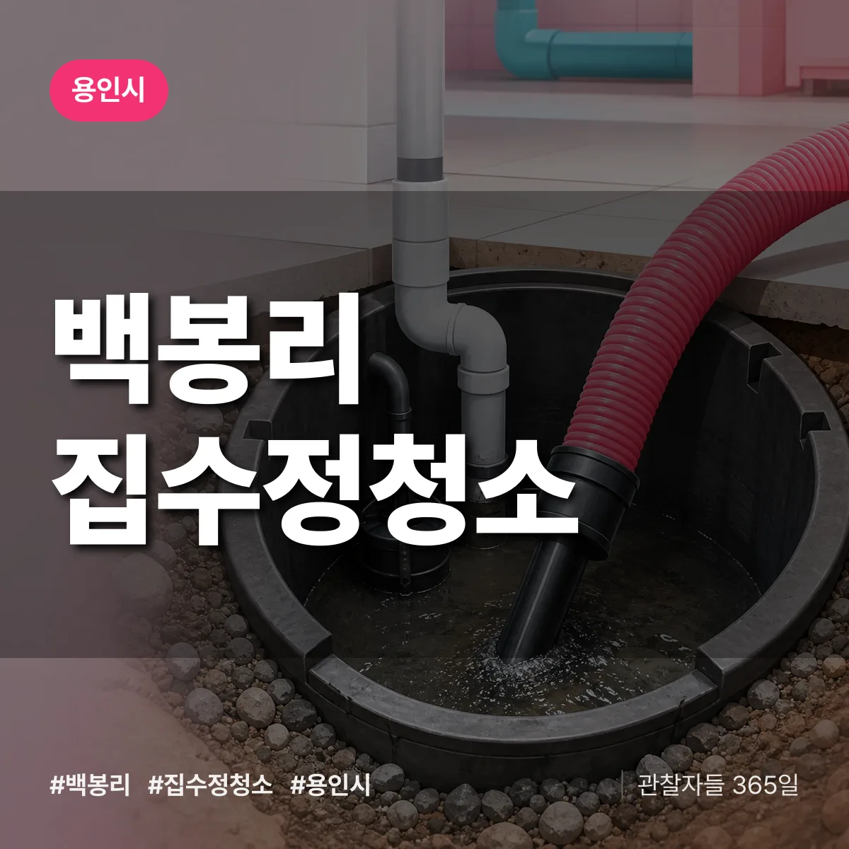 백봉리 집수정청소 배너
