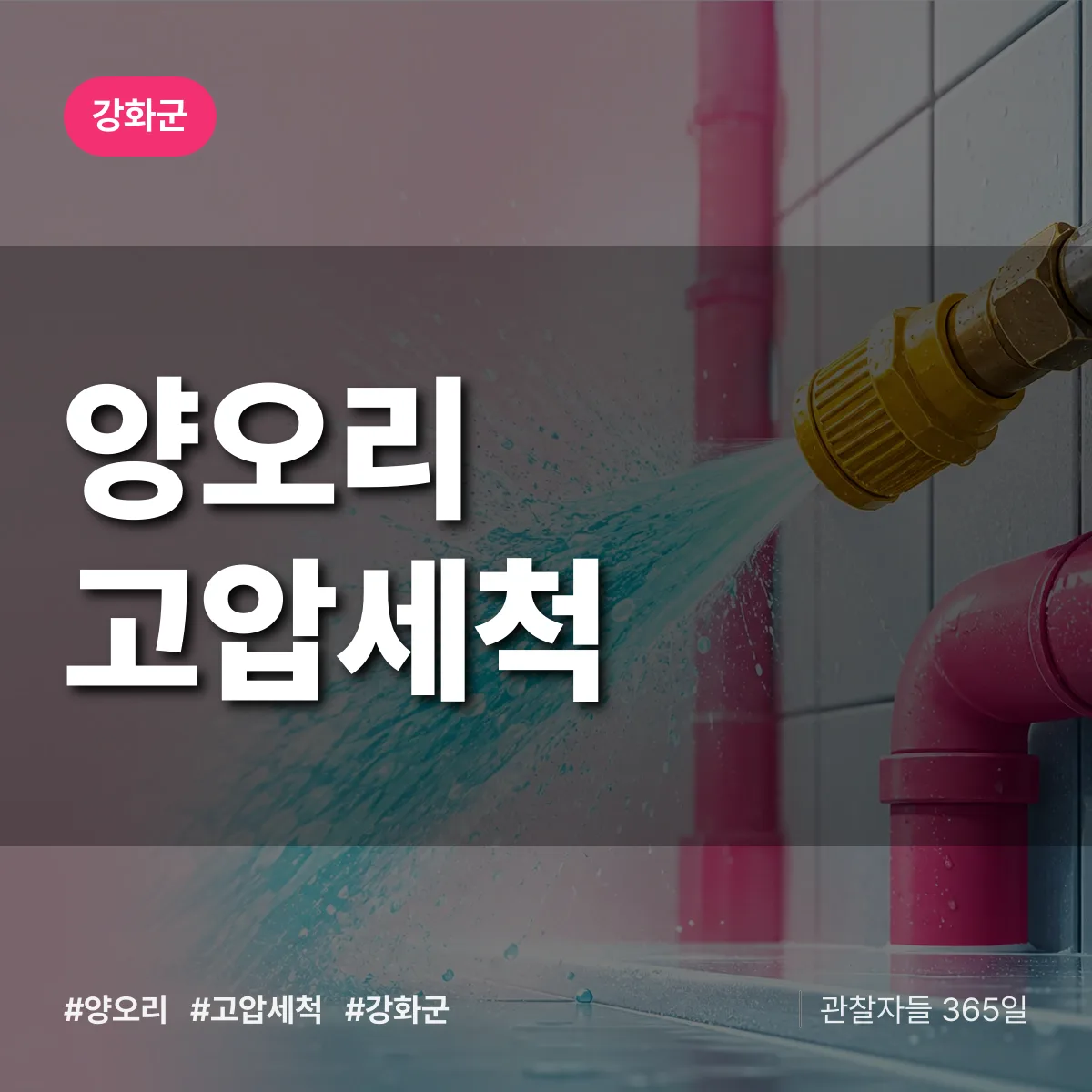양오리 고압세척 배너