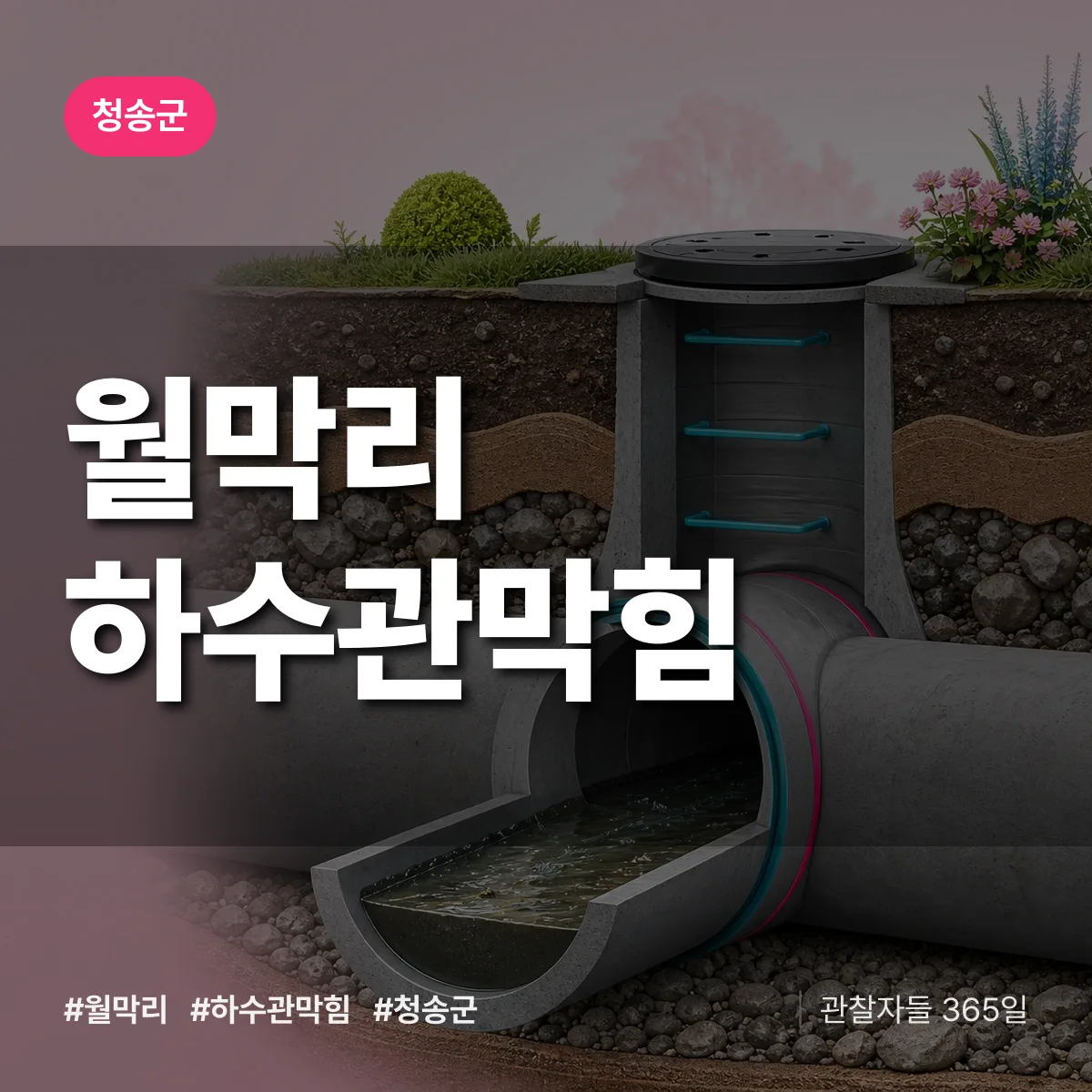 월막리 하수관막힘 배너