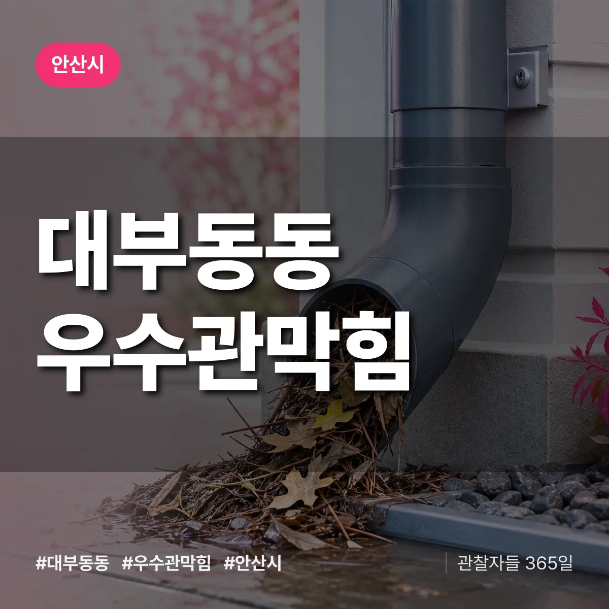 대부동동 우수관막힘 배너