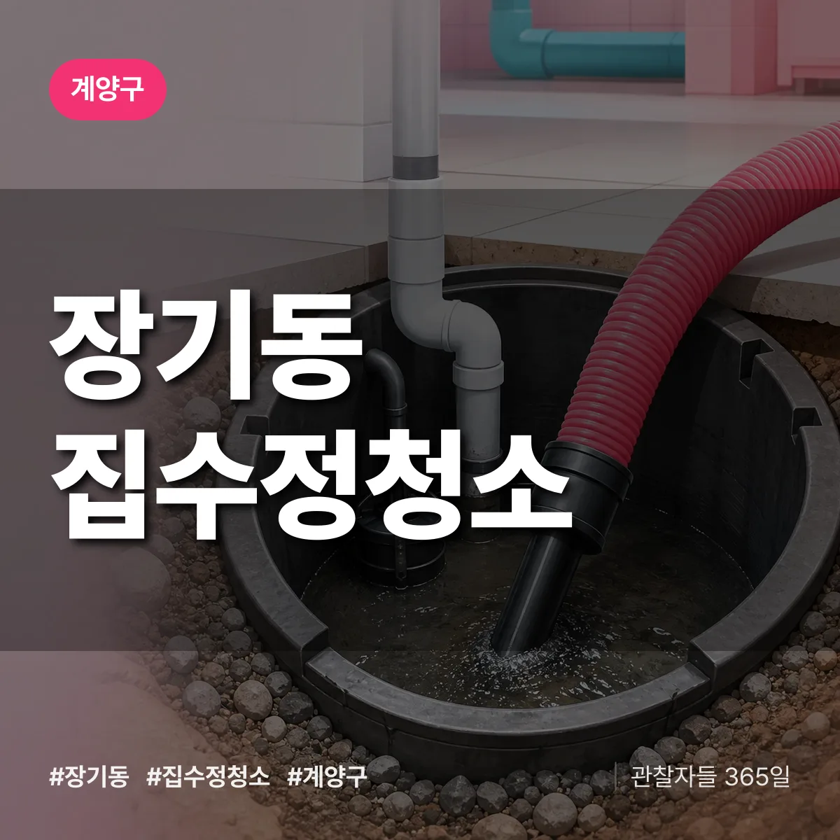 장기동 집수정청소 배너