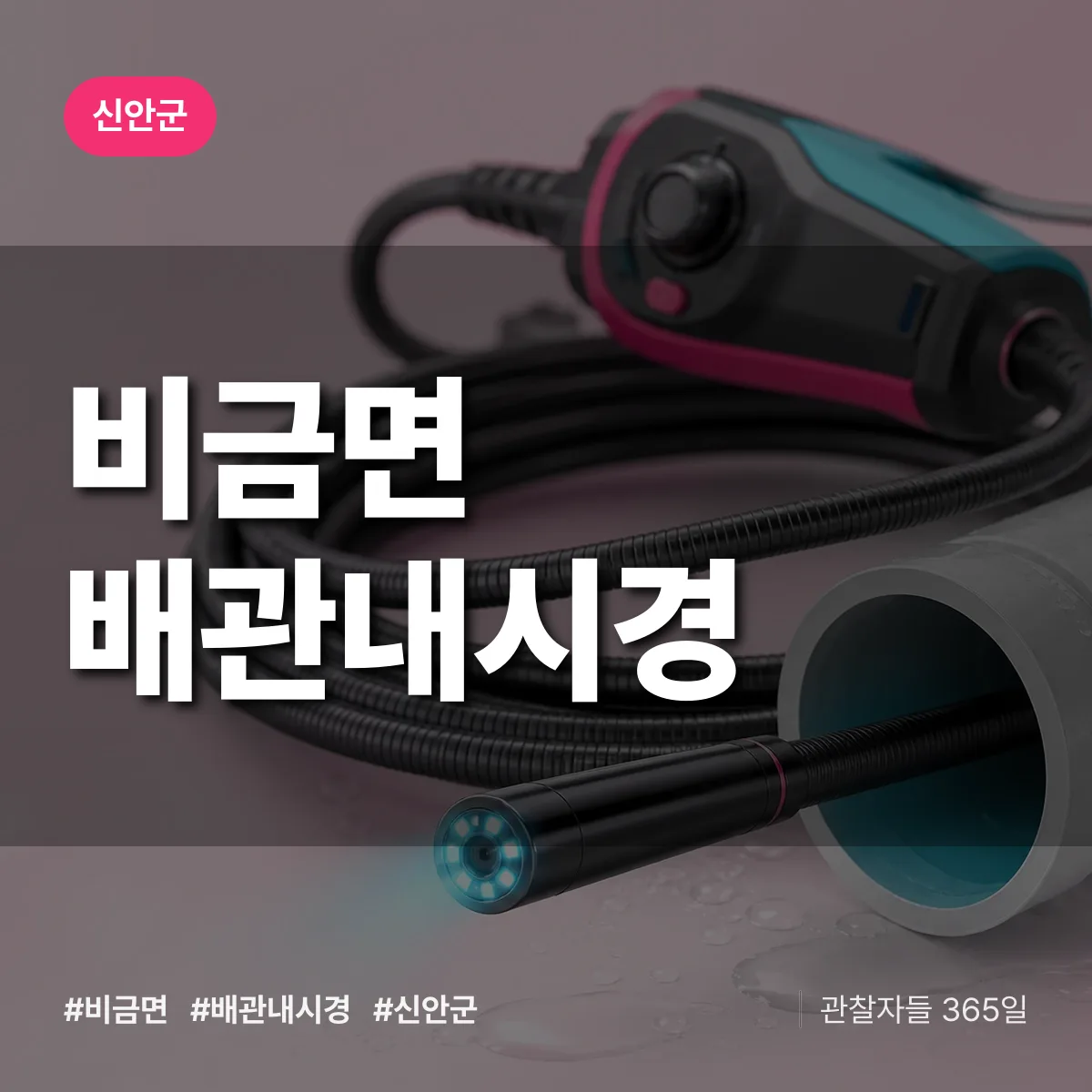 비금면 배관내시경 배너