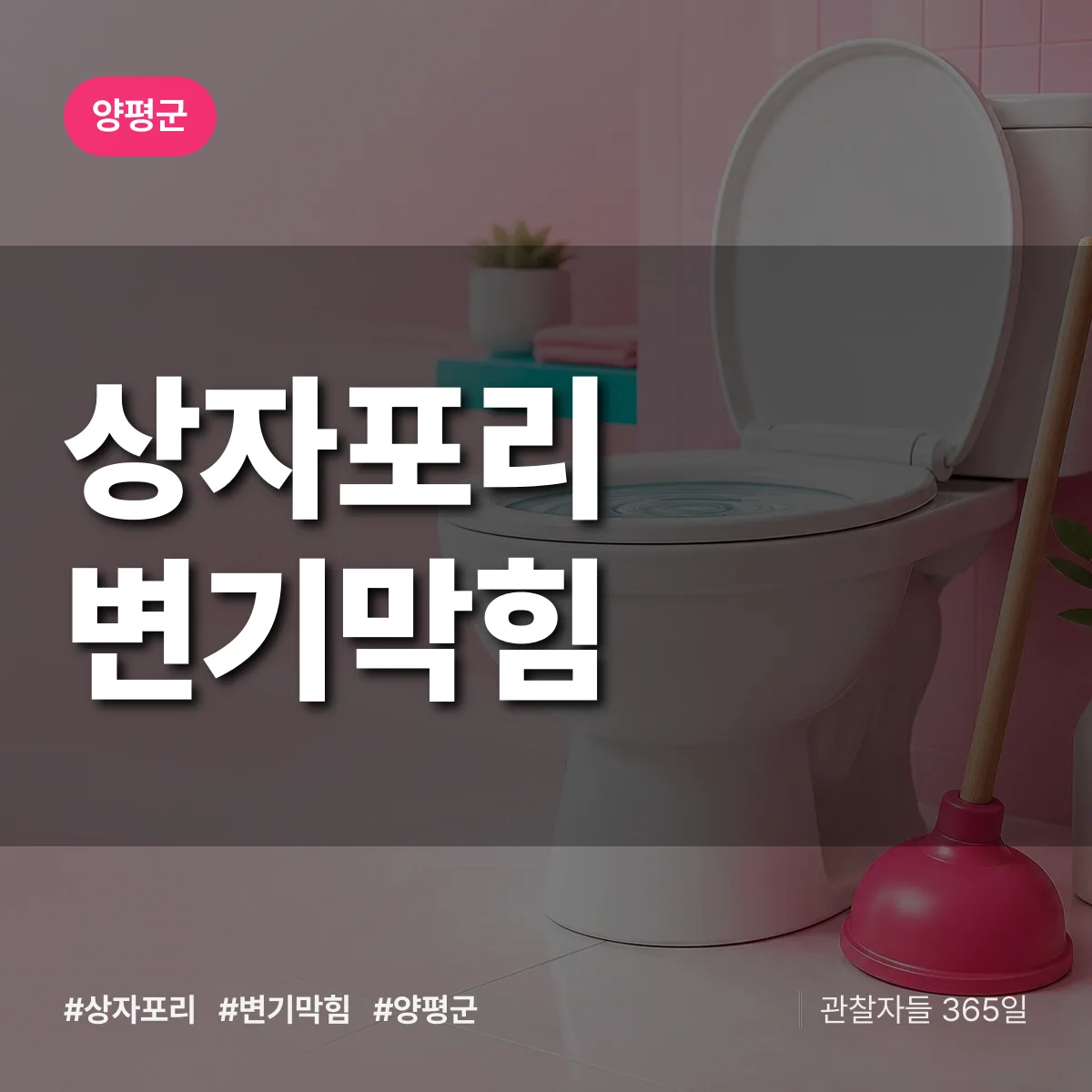 양평군 상자포리 변기막힘 상담 배너