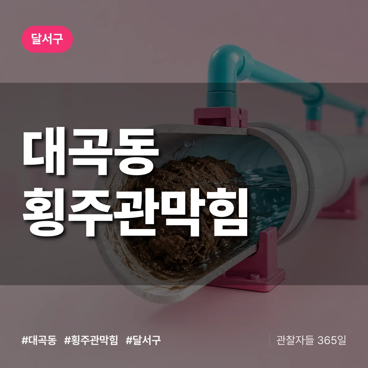 달서구 대곡동 횡주관막힘 상담 배너