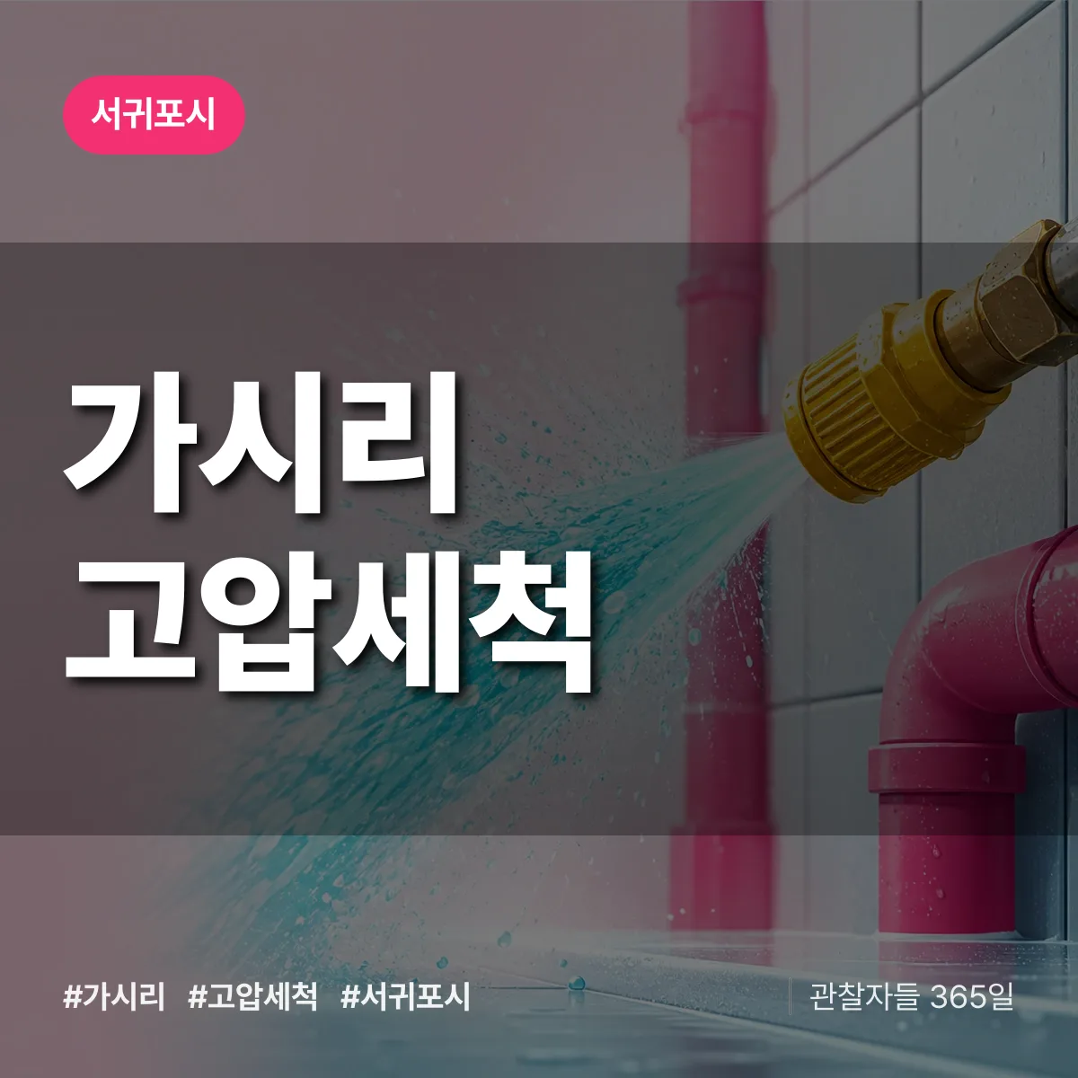 가시리 고압세척 배너